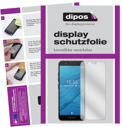 5x Schutzfolie klar für Fairphone 3 Display-Schutz (1)