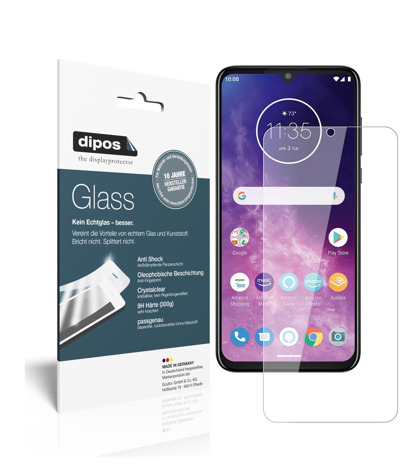 1x 9H Schutzfolie für Motorola One Zoom Panzerfoli (1)