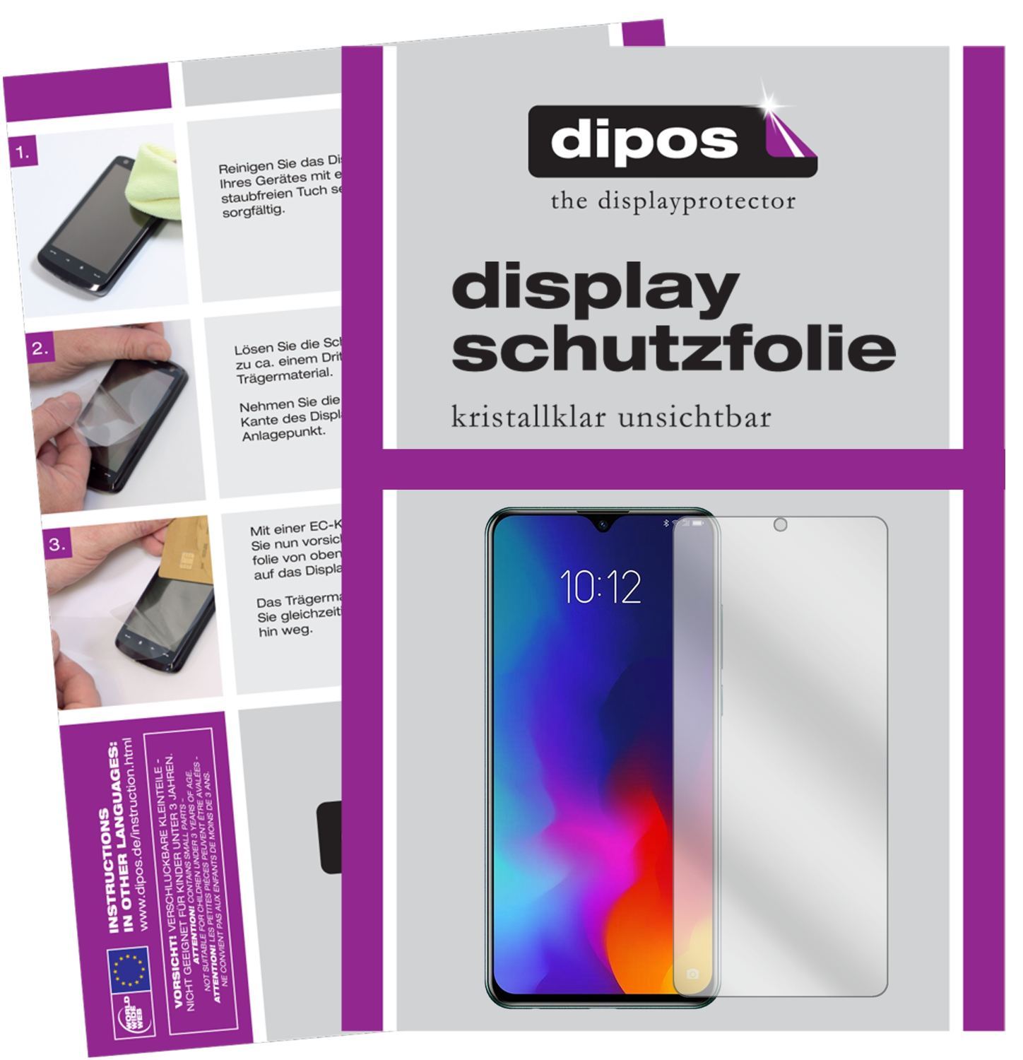 2x Schutzfolie klar für Lenovo Z6 Lite Display-Sch (1)
