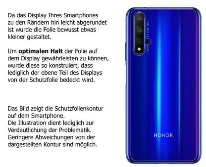 1x 9H Schutzfolie matt für Huawei Nova 5T Rückseit (3)