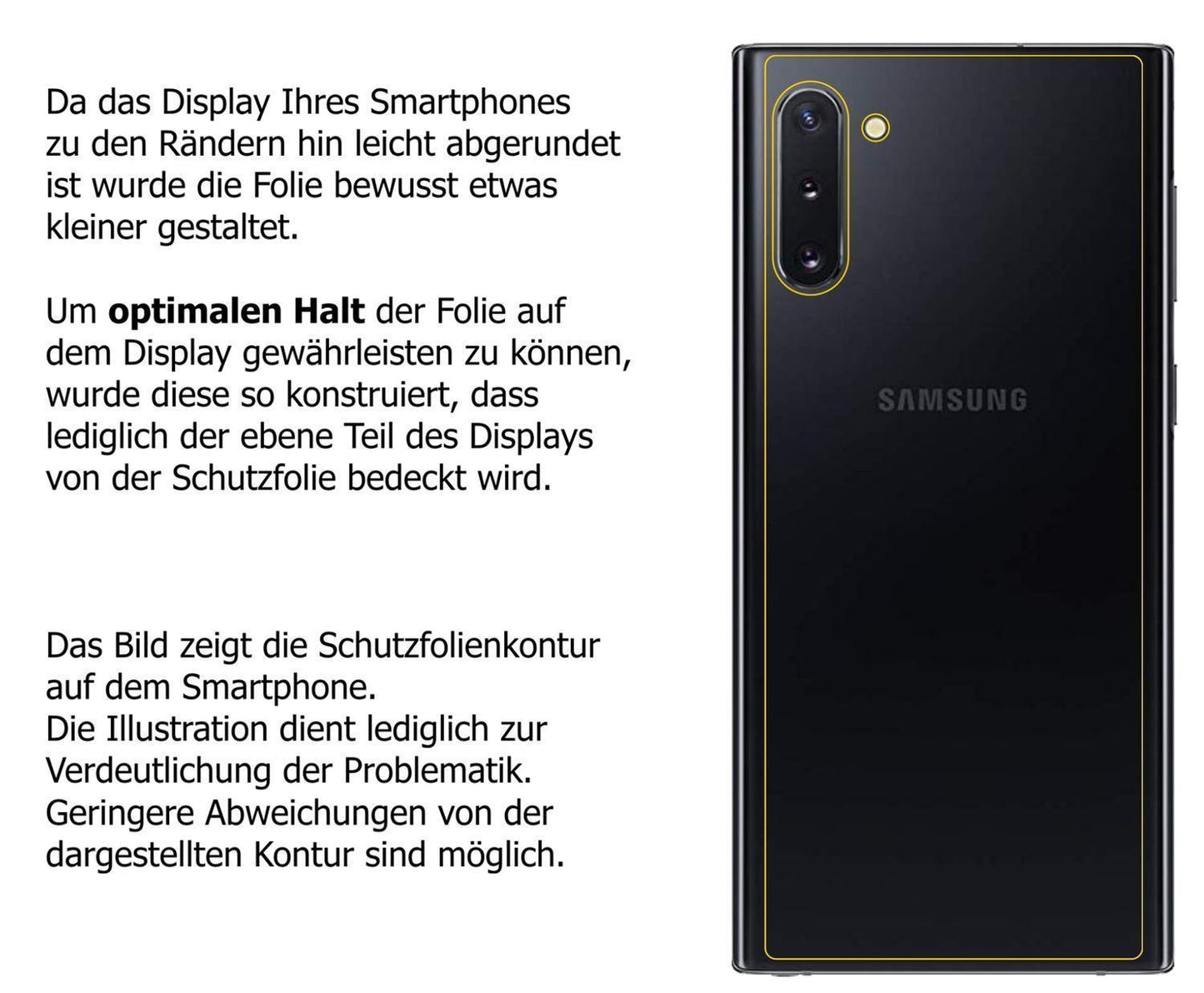 1x Schutzfolie klar für Samsung Galaxy Note 10 5G  (5)