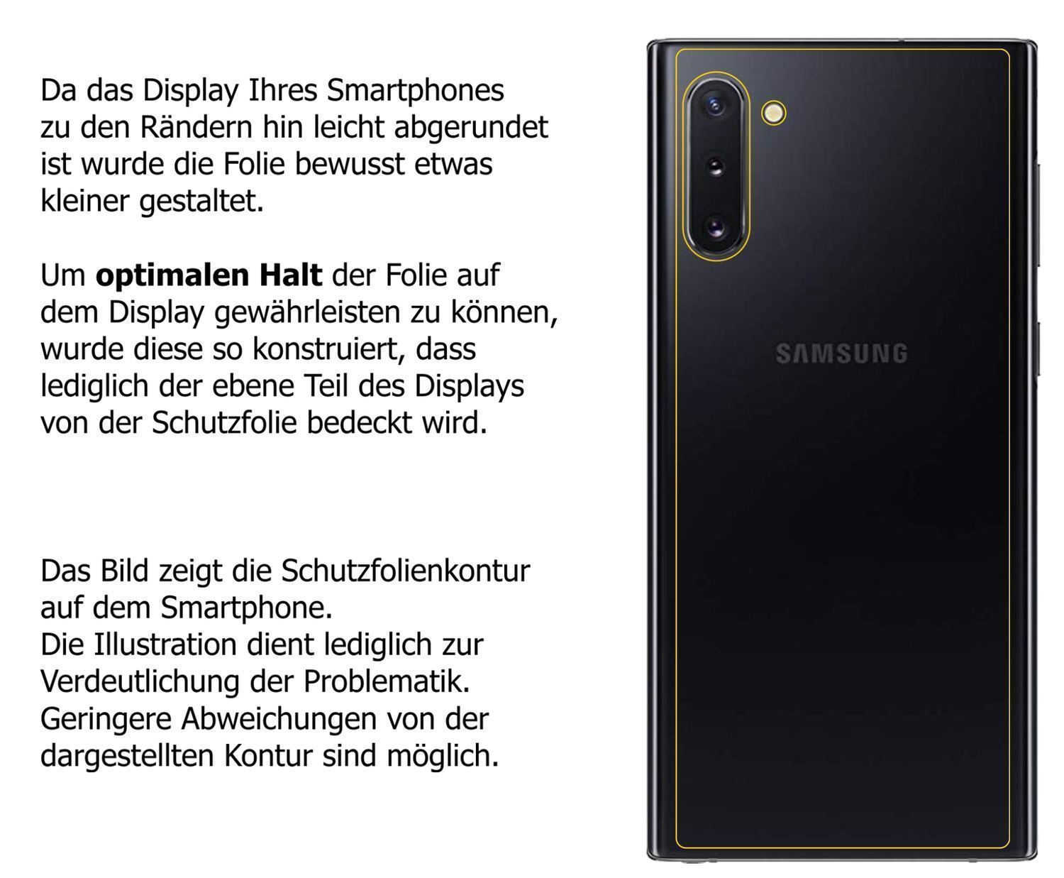 1x Schutzfolie klar für Samsung Galaxy Note 10 5G  (5)