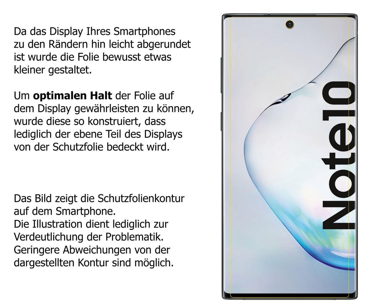 1x Schutzfolie klar für Samsung Galaxy Note 10 Dis (5)