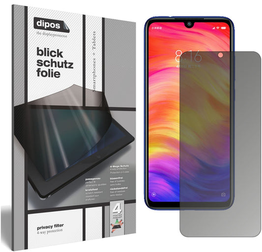 Blickschutzfolie für Xiaomi Redmi Note 7S matt Sch (1)