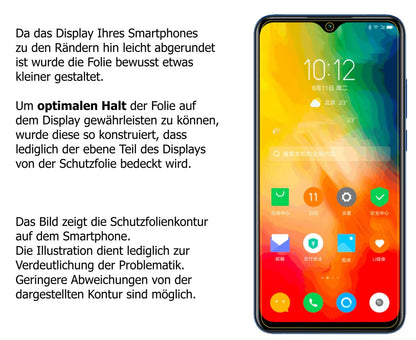 6x Schutzfolie matt für Lenovo K6 Enjoy Display-Sc (6)