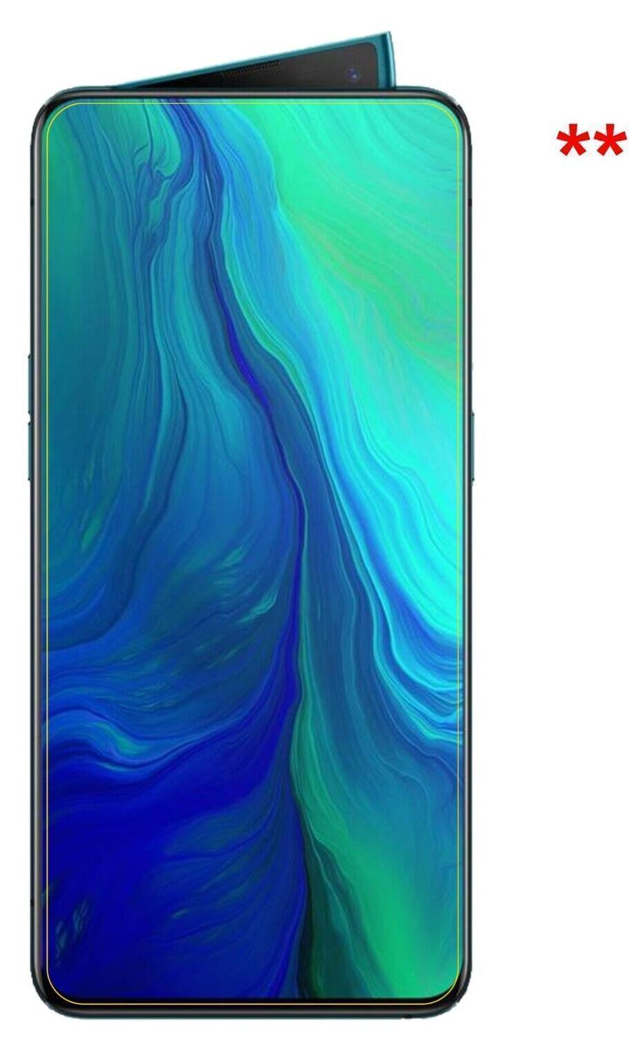 5x Schutzfolie klar für Oppo Reno 10X Zoom Display (5)