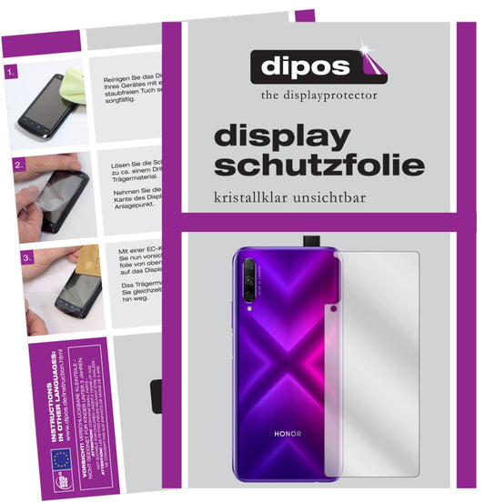 5x Schutzfolie klar für Honor 9X Pro Rückseite Dis (1)