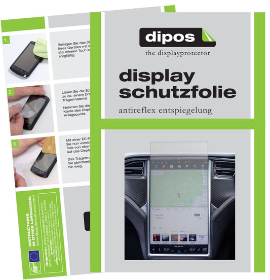 1x Schutzfolie matt für Tesla Modell X Display-Sch (1)