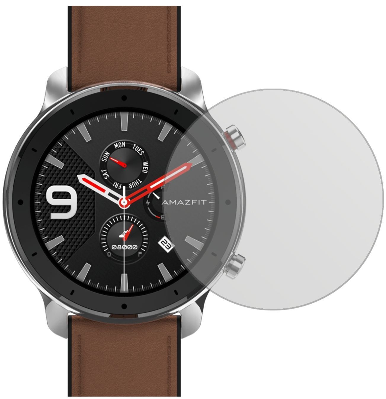 1x Schutzfolie matt für Amazfit GTR 47mm Smartwatc (2)