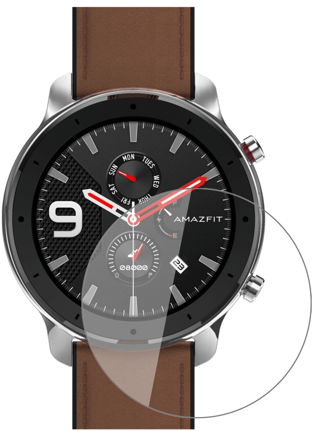 2x 9H Schutzfolie für Amazfit GTR 42mm Smartwatch  (3)