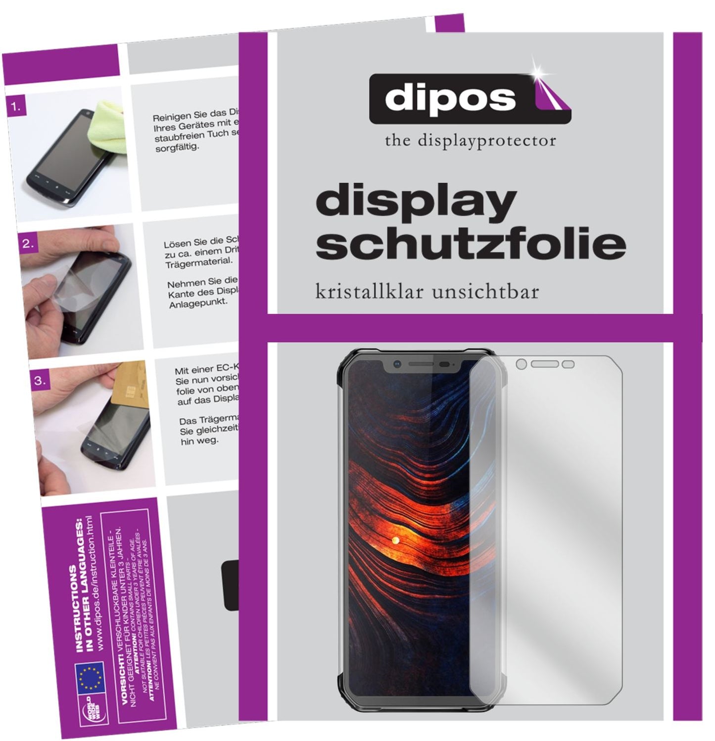 2x Schutzfolie klar für Blackview BV9600 Plus Disp (1)