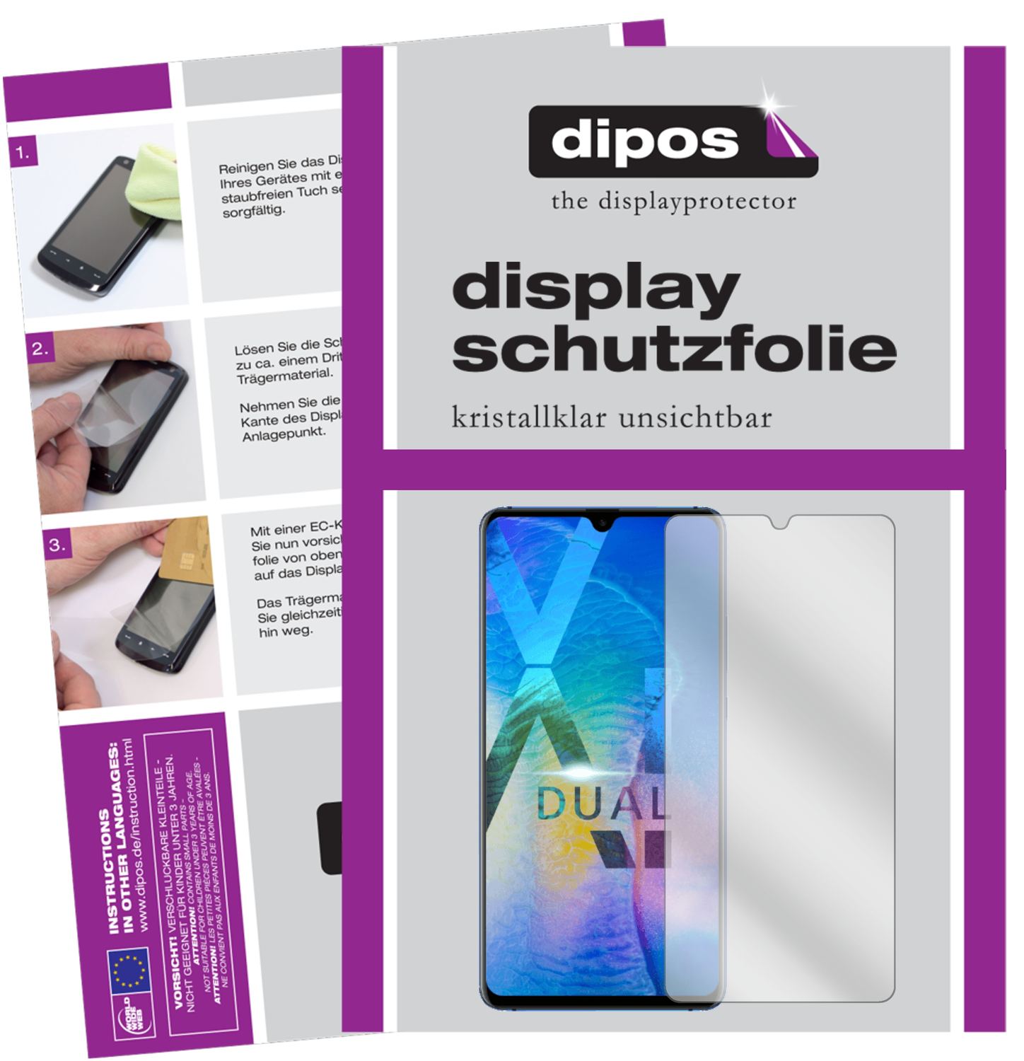 1x Schutzfolie klar für Huawei Mate 20 X 5G Displa (1)