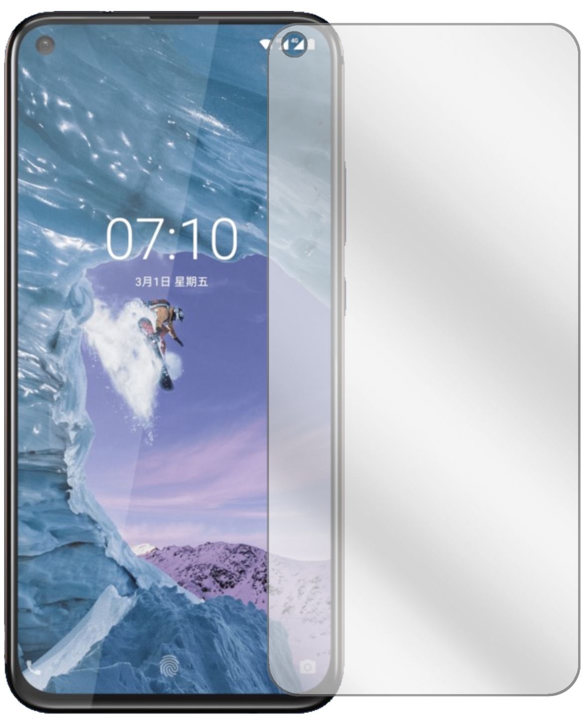 1x Schutzfolie klar für Nokia 8.1 Plus Display-Sch (2)