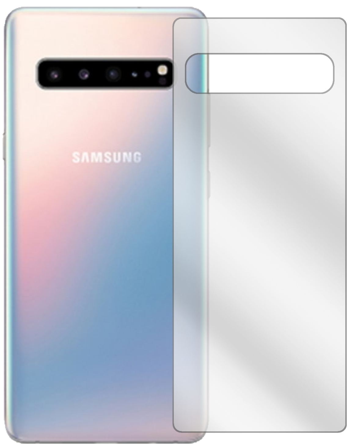 6x Schutzfolie klar für Samsung Galaxy S10 5G Rück (2)