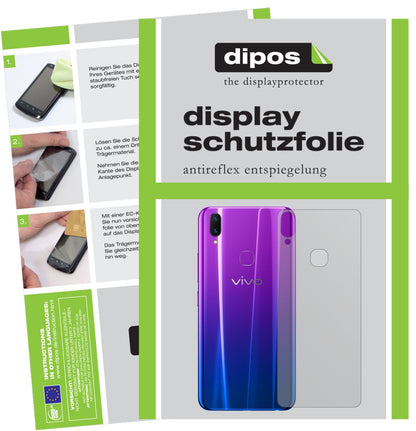5x Schutzfolie matt für Vivo Z3x Rückseite Display (1)