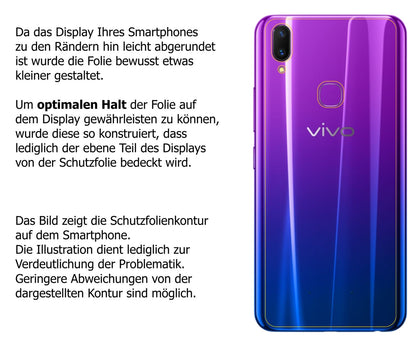 5x Schutzfolie matt für Vivo Z3x Rückseite Display (6)