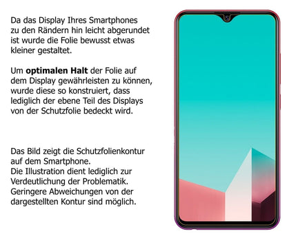 6x Schutzfolie matt für Vivo U1 Display-Schutzfoli (6)