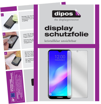 5x Schutzfolie klar für Doogee Y8 Plus (2019) Disp (1)
