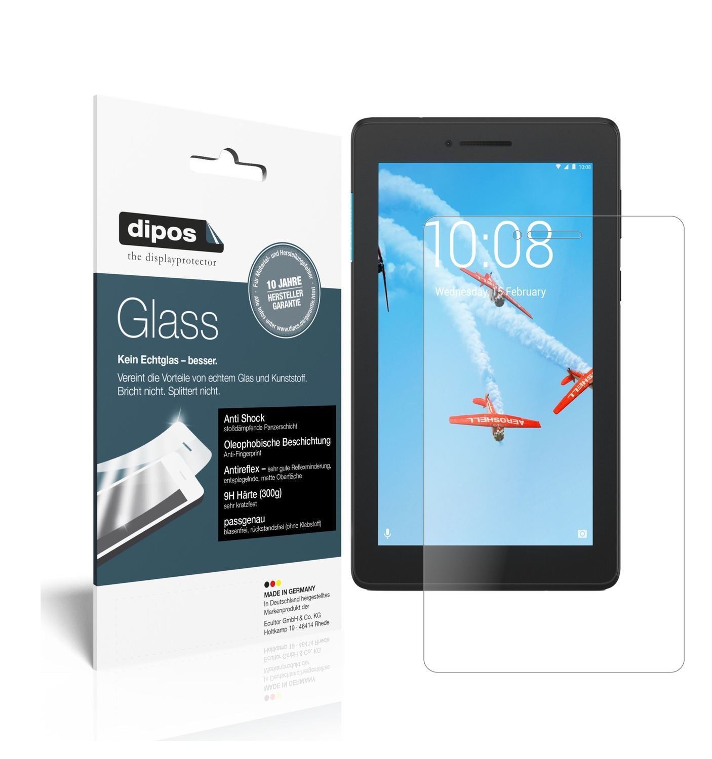 2x 9H Schutzfolie matt für Lenovo TB-7104F Panzerf (1)