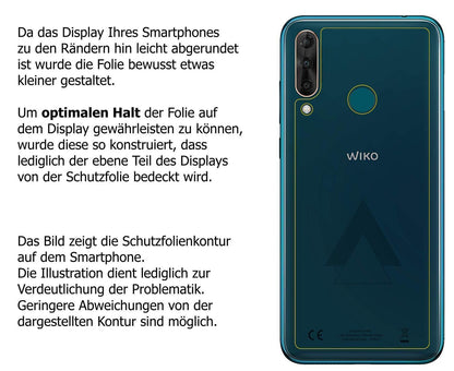 2x 9H Schutzfolie für Wiko View 3 Rückseite Panzer (3)