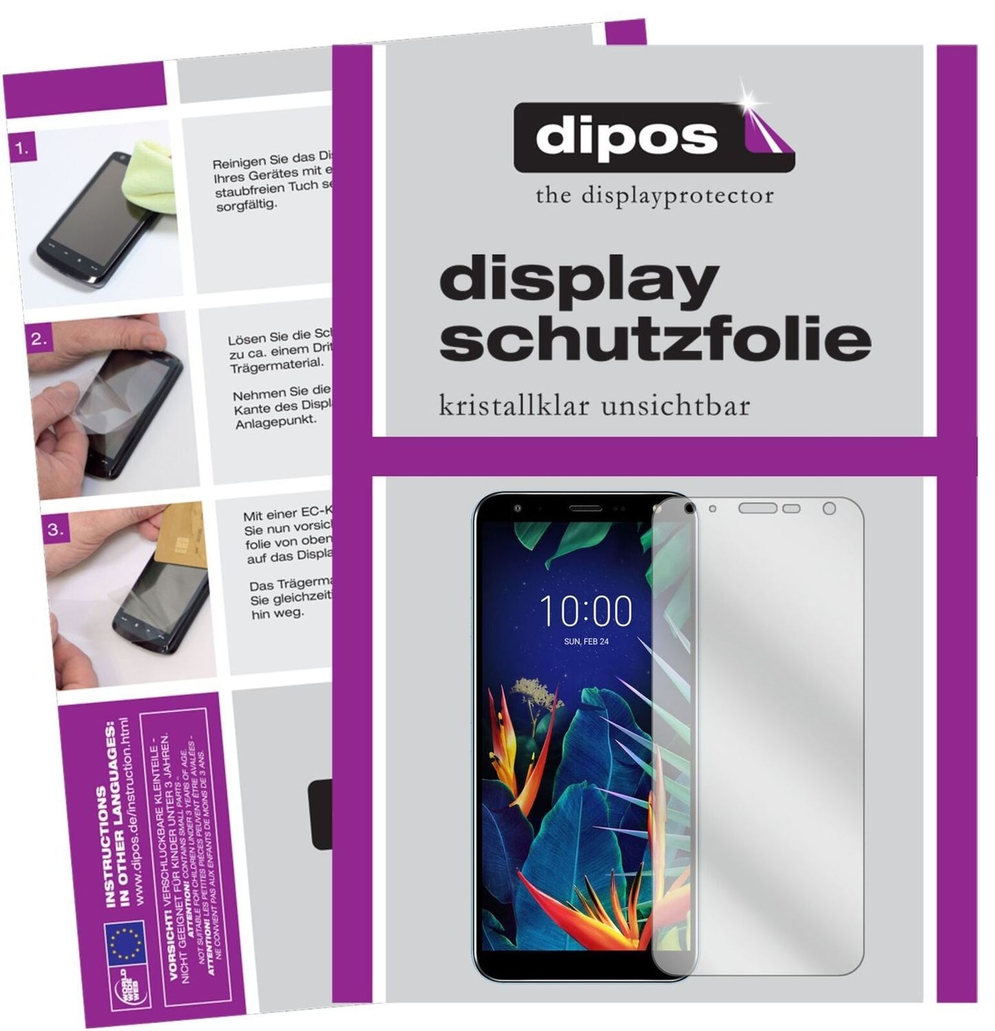 5x Schutzfolie klar für LG K40 Display-Schutzfolie (2)
