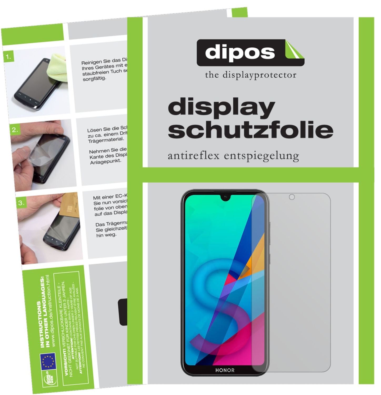5x Schutzfolie matt für Honor 8S Display-Schutzfol (2)