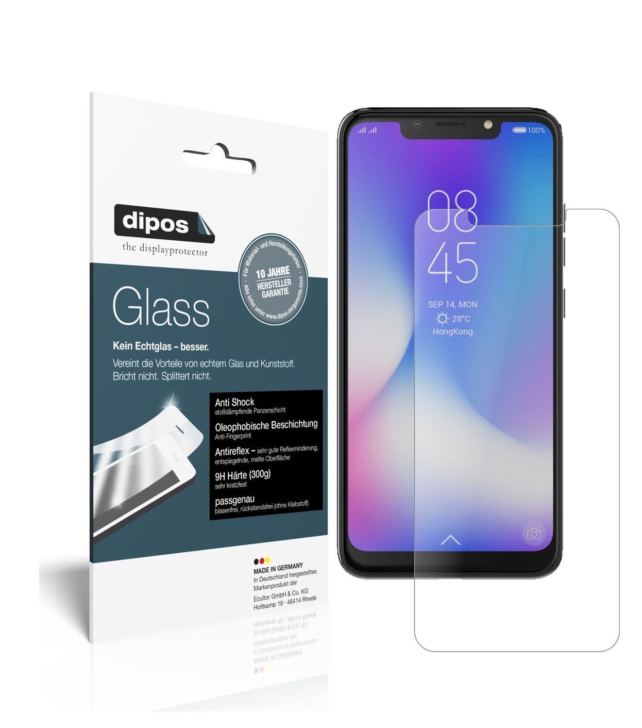 1x 9H Schutzfolie matt für Tecno Camon 11 Pro Panz (2)