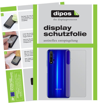 5x Schutzfolie matt für Honor 20 Pro Rückseite Dis (2)