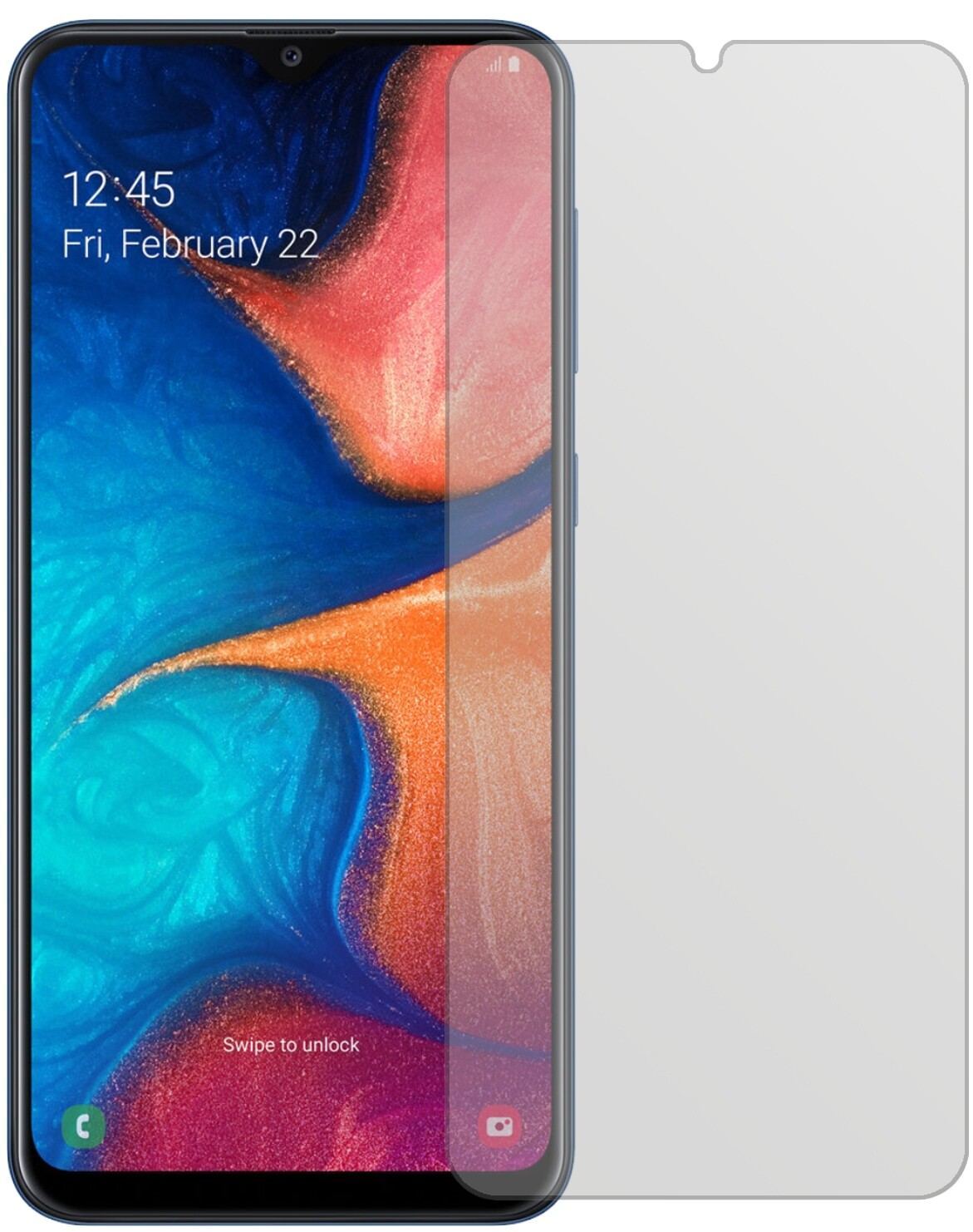 6x Schutzfolie matt für Samsung Galaxy A20e Displa (2)