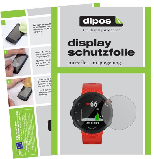 2x Schutzfolie matt für Garmin Forerunner 45 S Dis (1)