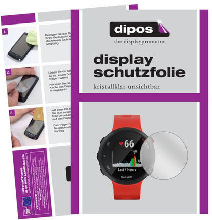 2x Schutzfolie klar für Garmin Forerunner 45 S Dis (1)