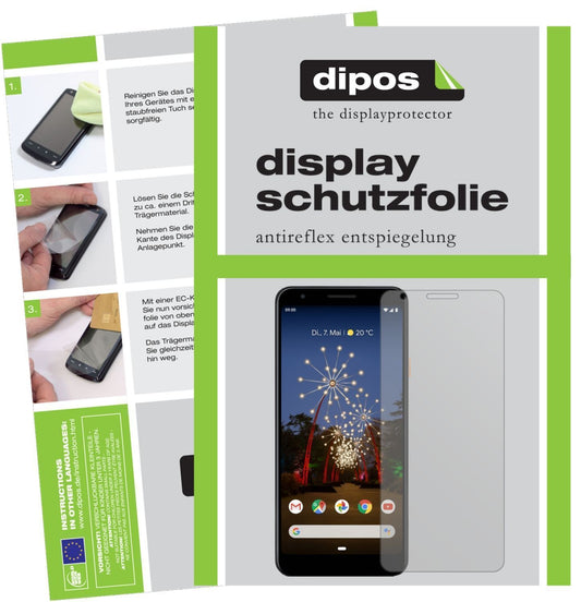 2x Schutzfolie matt für Google Pixel 3a XL Display (1)