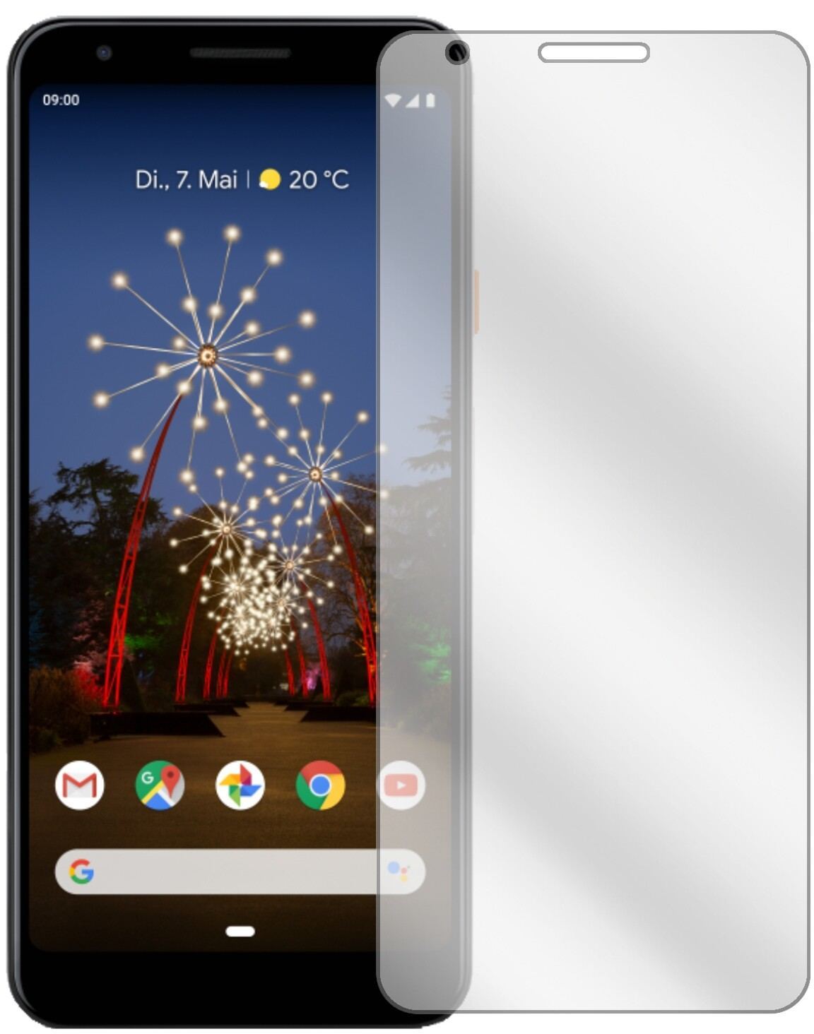 2x Schutzfolie klar für Google Pixel 3a Display-Sc (2)