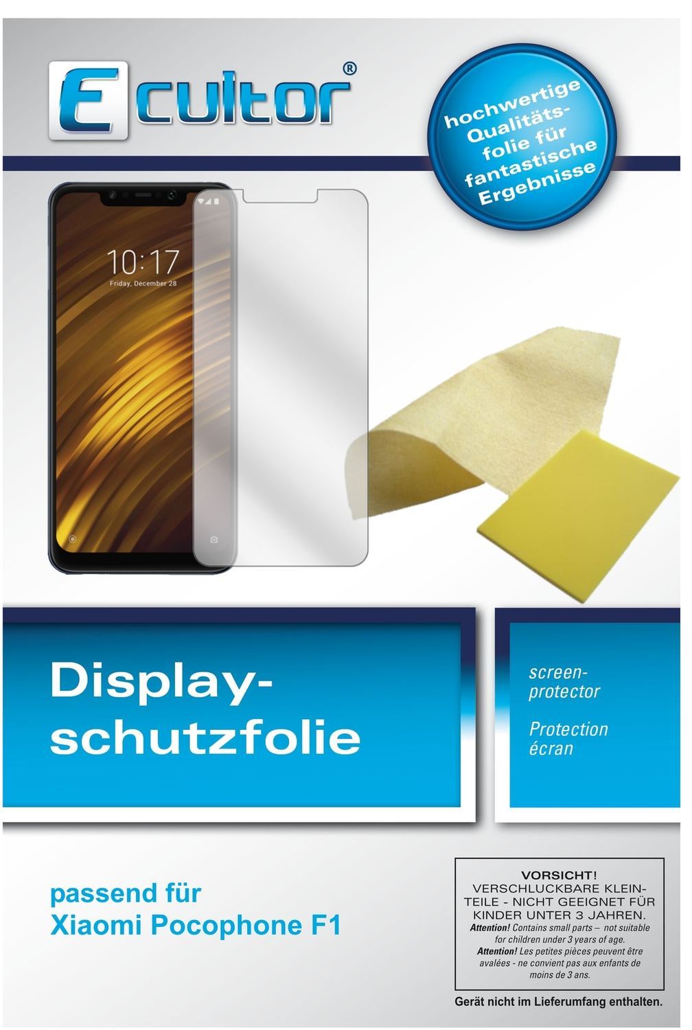 3x Schutzfolie klar für Xiaomi Pocophone F1 Displa (5)