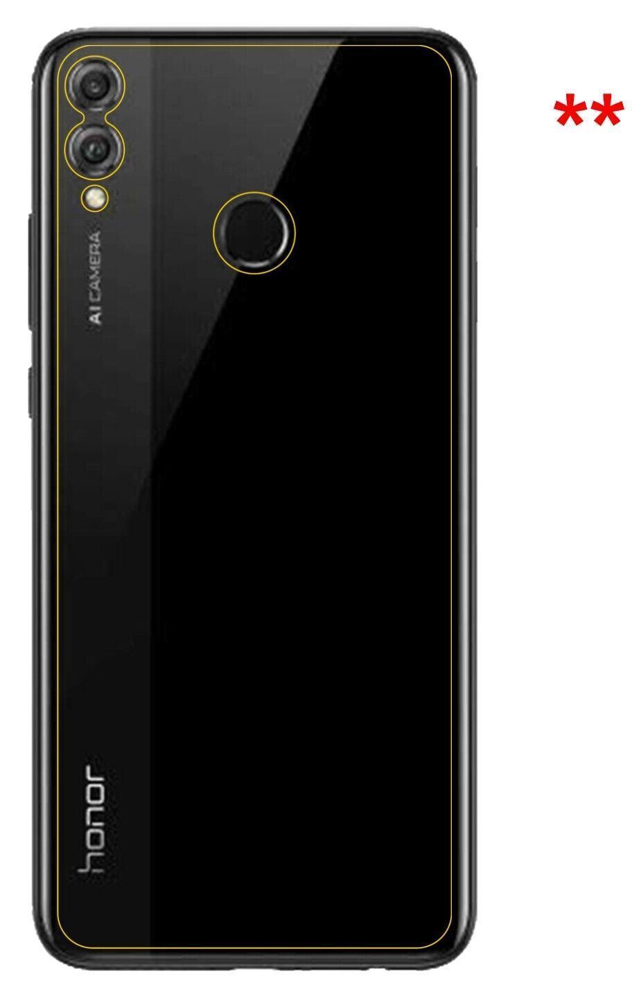 5x Schutzfolie matt für Honor View 10 Lite Rücksei (6)