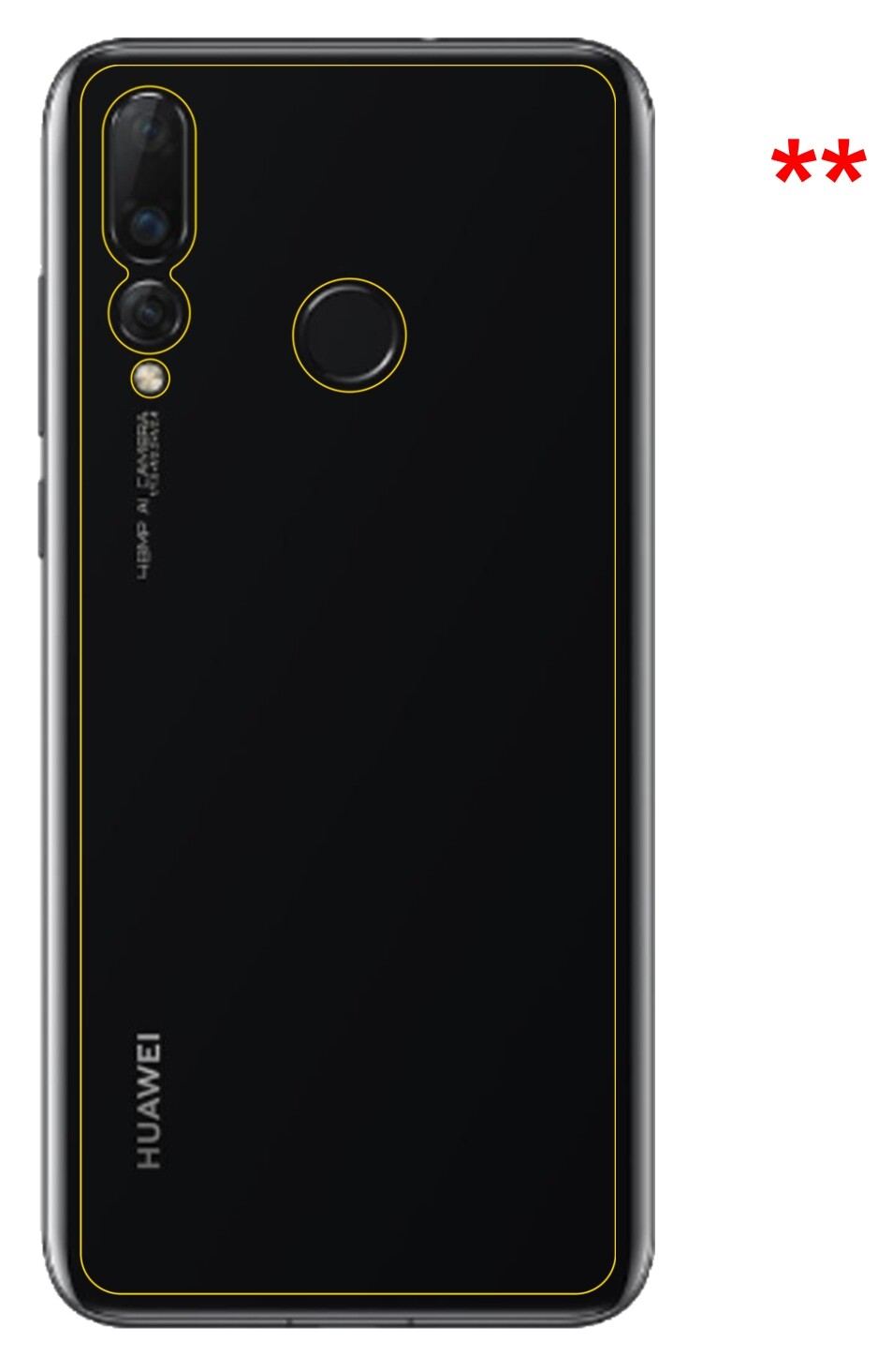 2x 9H Schutzfolie für Huawei Nova 4 Rückseite Panz (3)