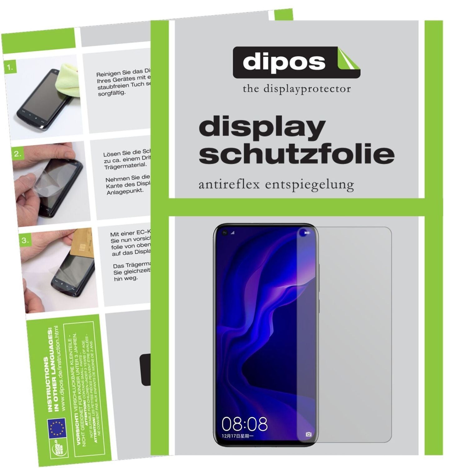 5x Schutzfolie matt für Huawei Nova 4 Display-Schu (2)