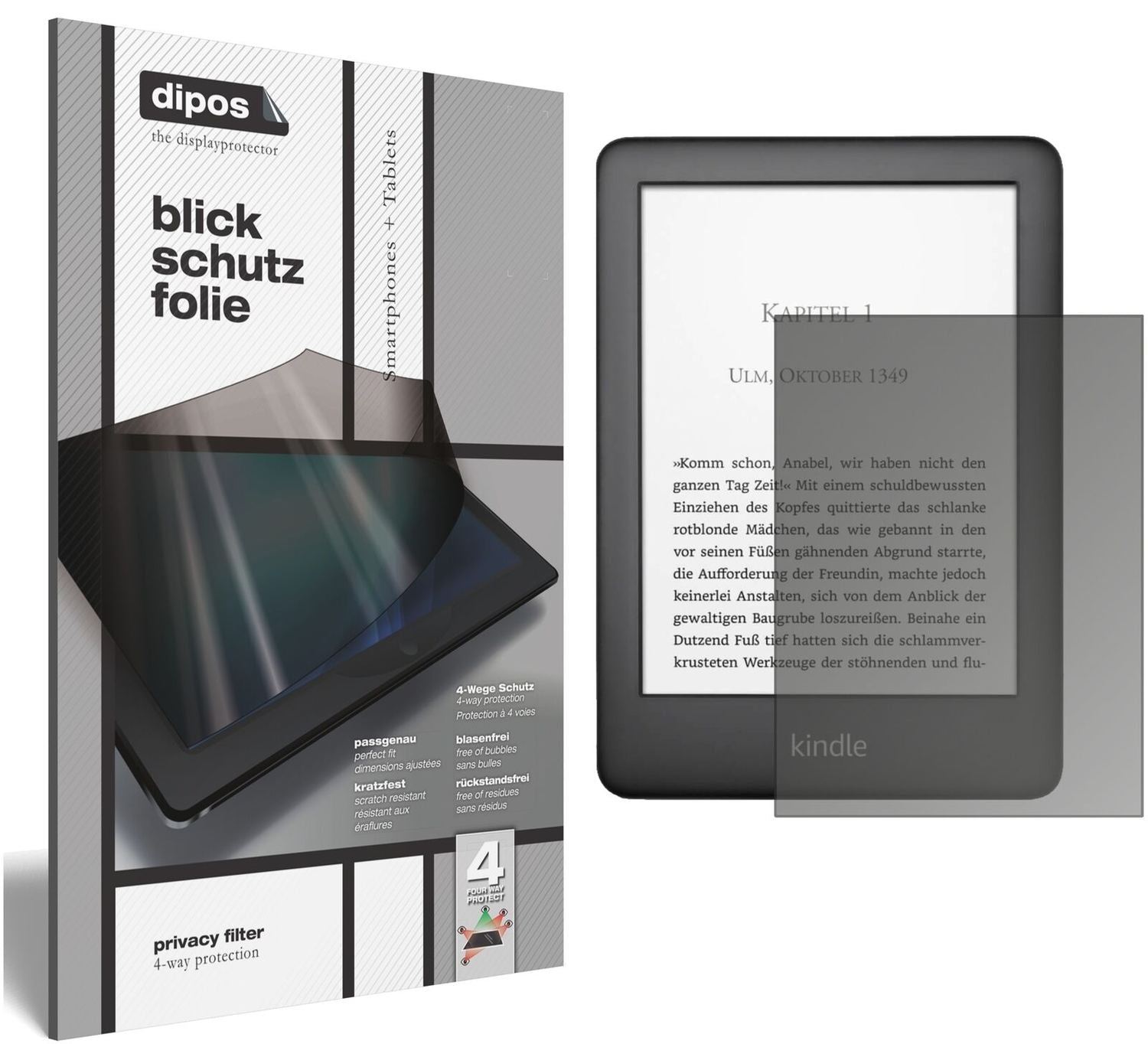 Blickschutzfolie für Amazon Kindle E-Reader der 10 (2)