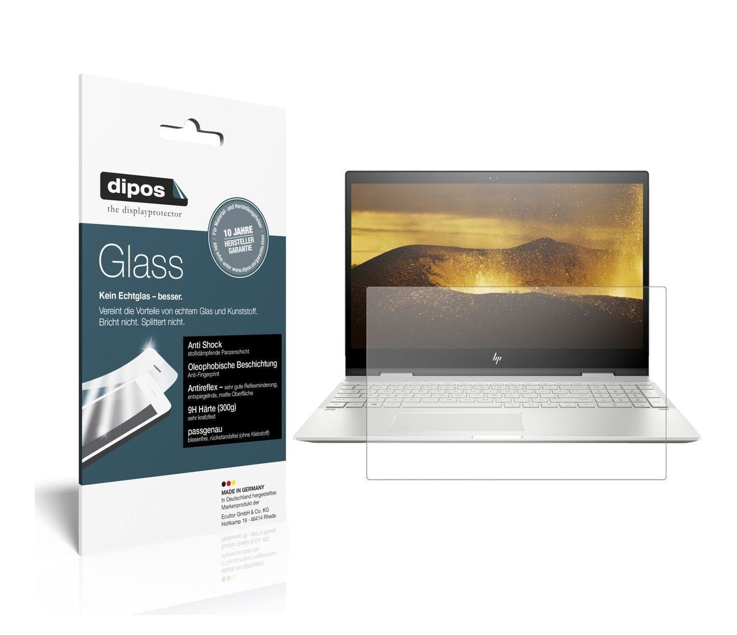 1x 9H Schutzfolie matt für HP Envy X360 13.3 Zoll  (2)