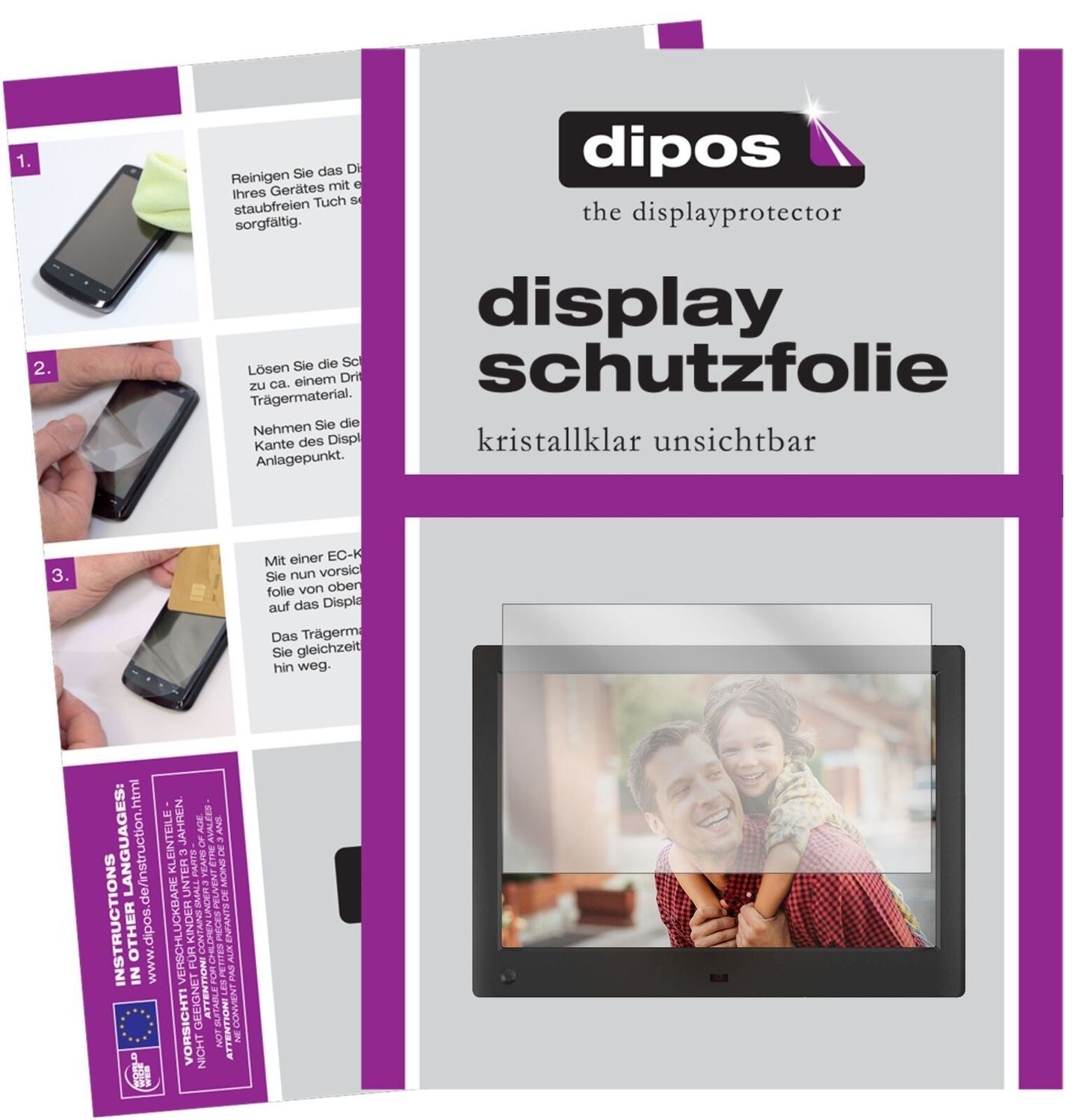 1x Schutzfolie klar für NIX Advance 10 Zoll Widesc (2)
