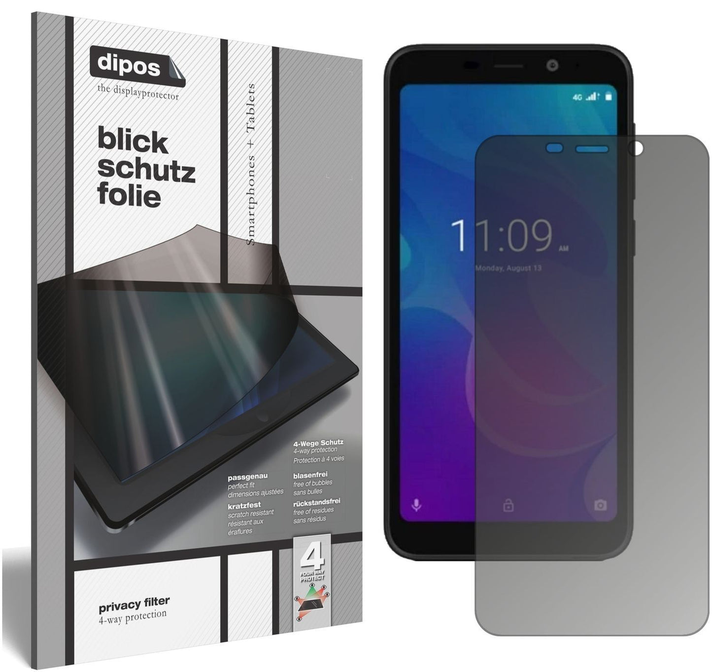 Blickschutzfolie für Meizu C9 Pro matt Schutzfolie (1)