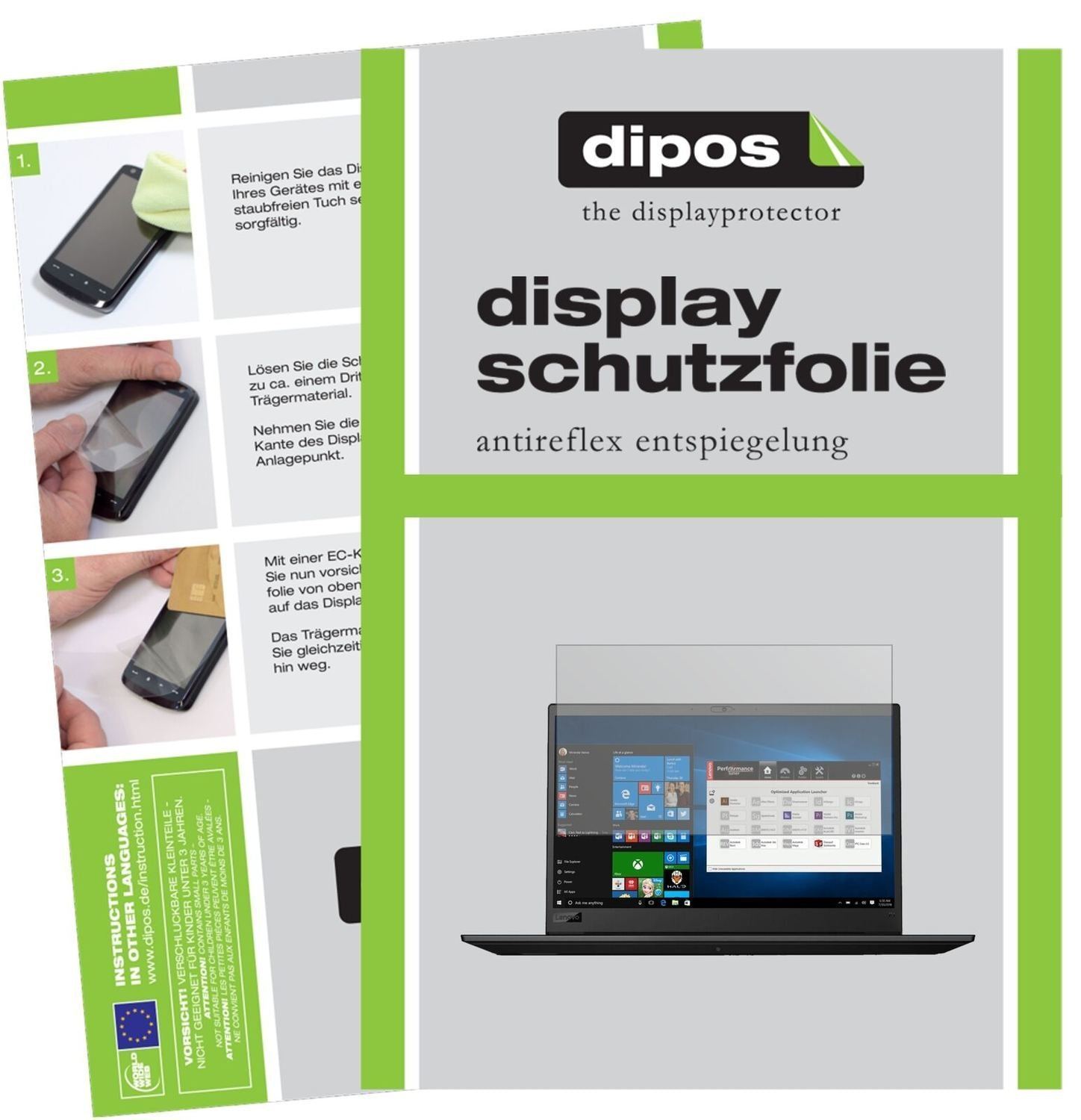 1x Schutzfolie matt für Lenovo ThinkPad P1 Display (2)