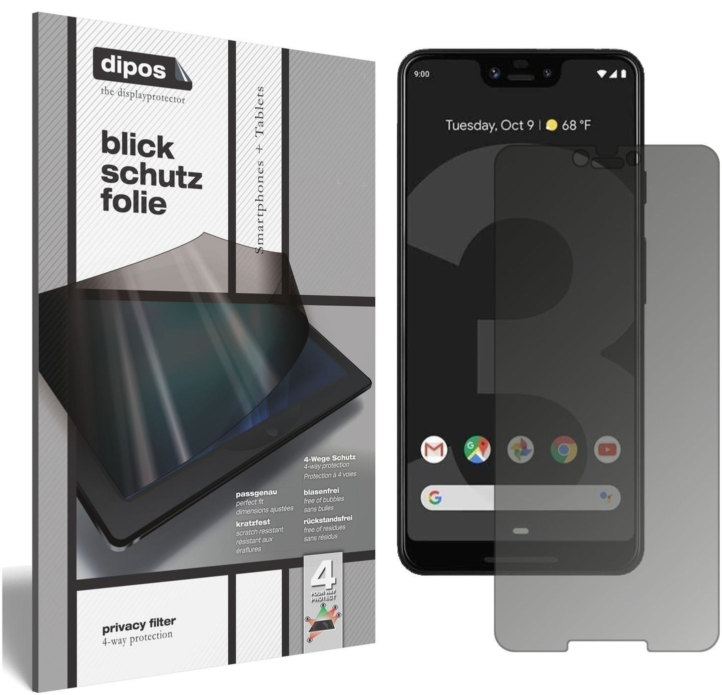 Blickschutzfolie für HTC Exodus 1 matt Schutzfolie (1)