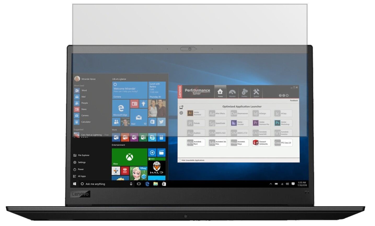 2x Schutzfolie matt für Lenovo ThinkPad P1 Display (2)