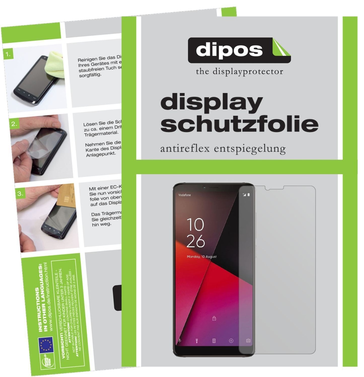 6x Schutzfolie matt für Vodafone Smart X9 Display- (1)