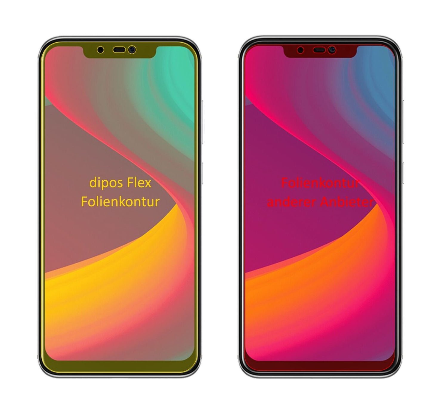 3x 3D Full Cover Schutzfolie für Panasonic Eluga X (2)