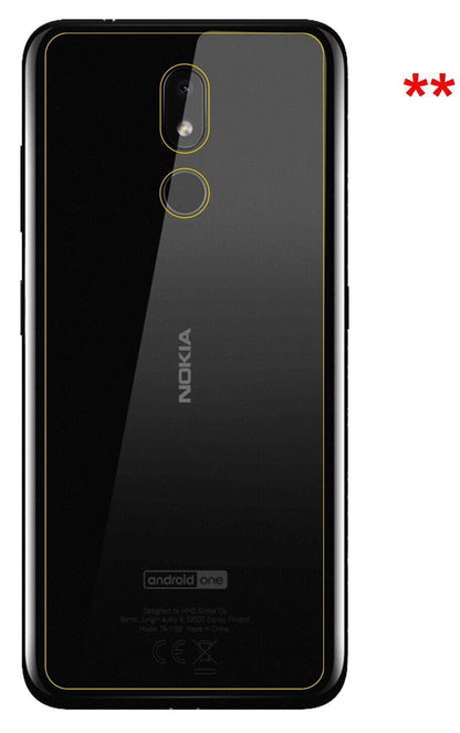5x Schutzfolie matt für Nokia 3.2 Rückseite Displa (6)