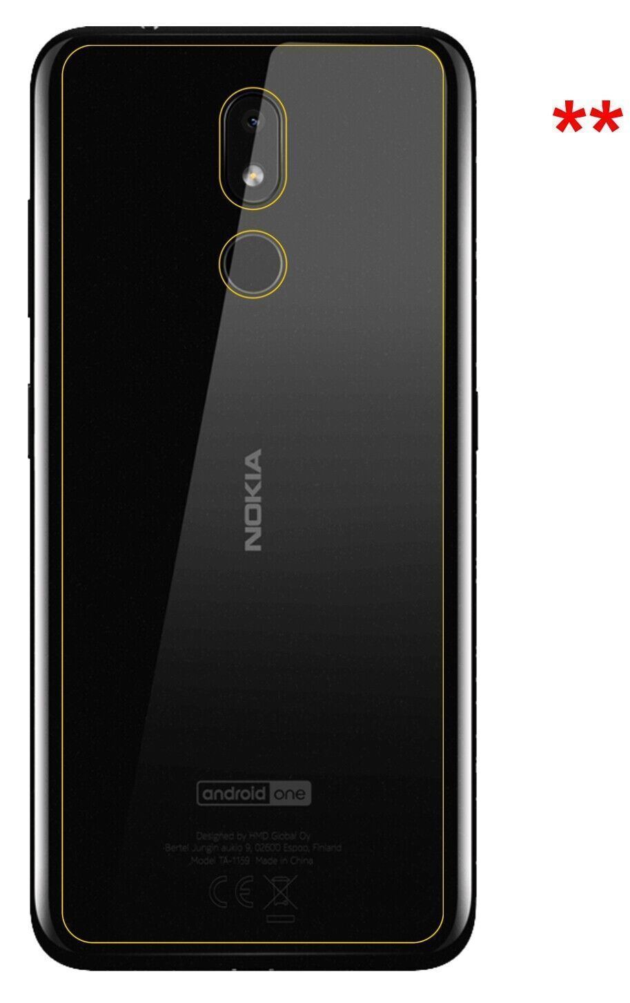 5x Schutzfolie klar für Nokia 3.2 Rückseite Displa (5)