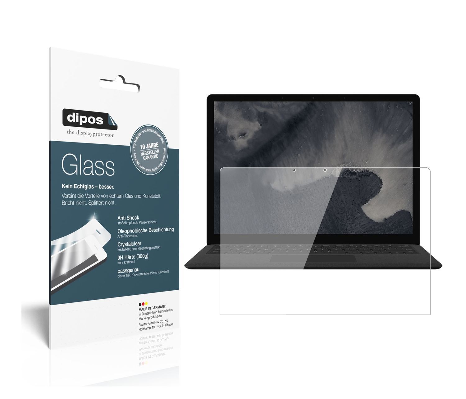 2x 9H Schutzfolie für Microsoft Surface Laptop 2 1 (1)
