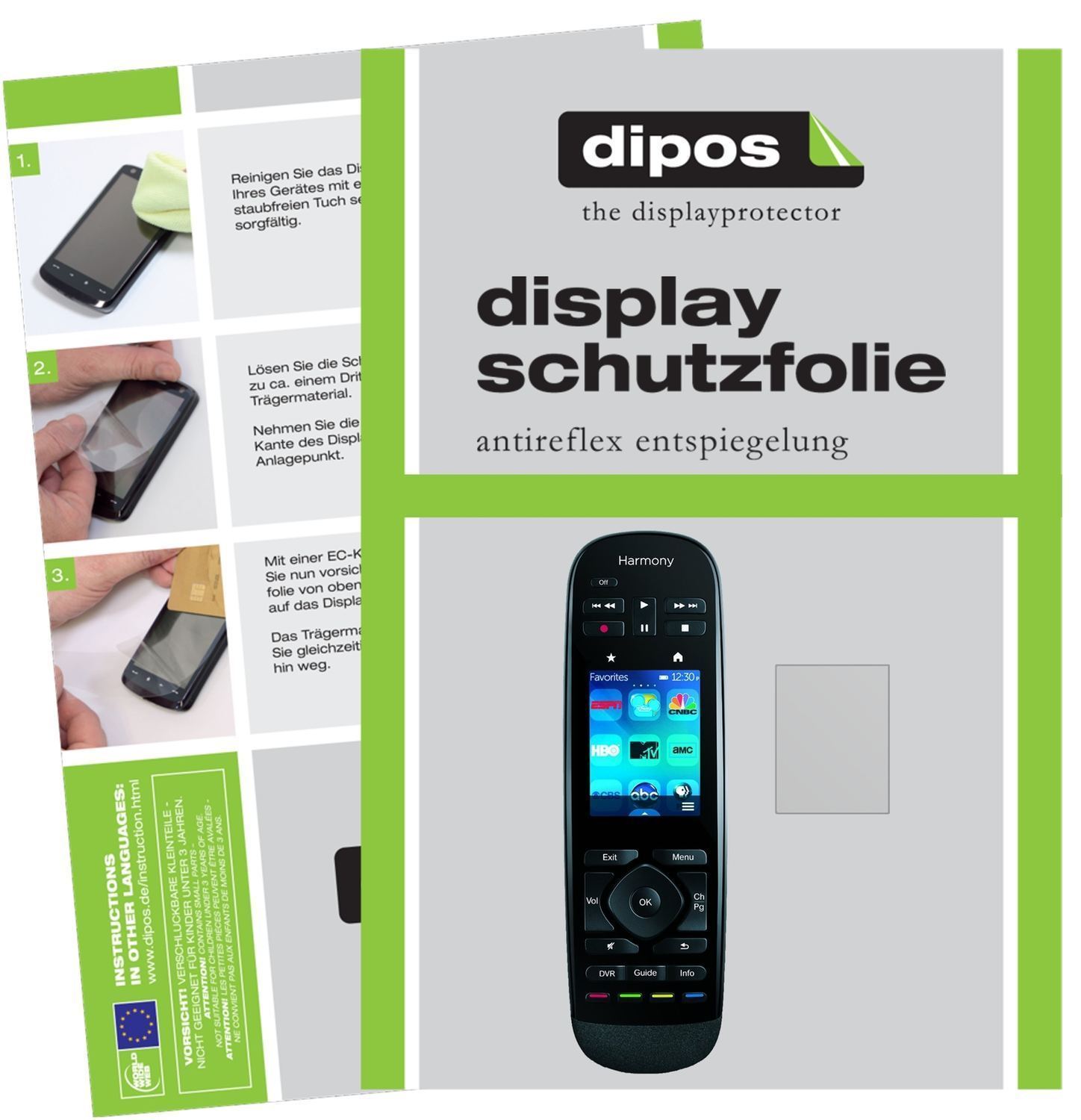 6x Schutzfolie matt für Logitech Harmony Ultimate  (1)